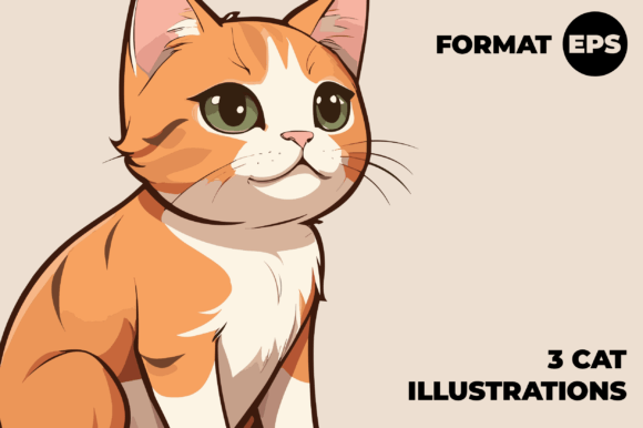 Download 3 Cat Illustrations - Illustration Collection