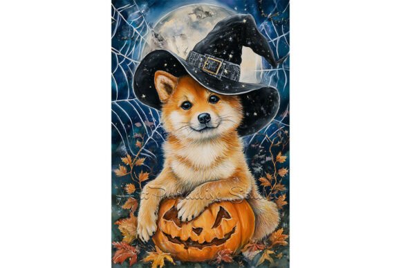 Download Shiba Inu Dog Forest Halloween Gifts - Premium Resources