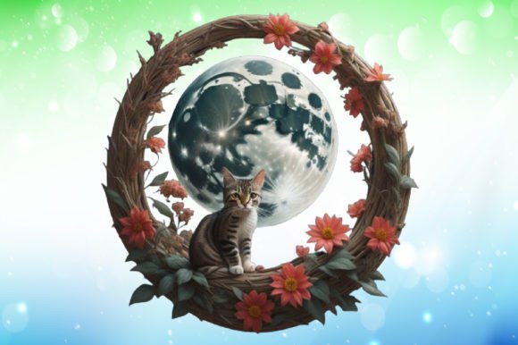 Download Celestial Cat Illustrations - Illustration Collection