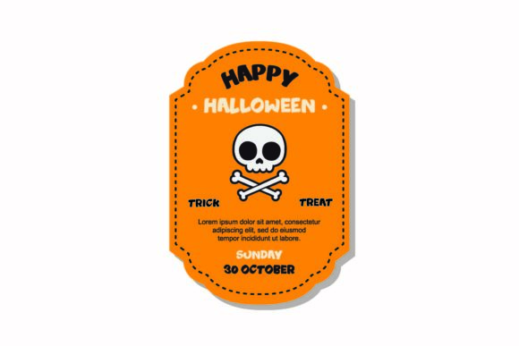 Download Halloween Flyer Text Happy Illustration - Illustration Collection