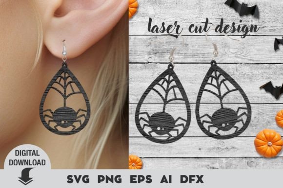 Download Halloween Earring Laser Cut File - Halloween earring Collection