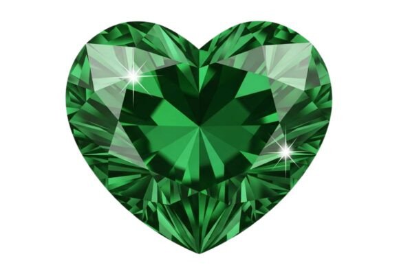Download Emerald Heart Diamond Illustration - Illustration Collection